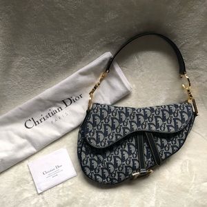Vintage Dior Oblique Saddle Bag